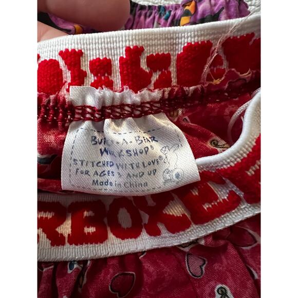 Build A Bear Workshop Lot of 2 Hearts & Halloween Print Bear Boxer Shorts - Picture 11 of 11